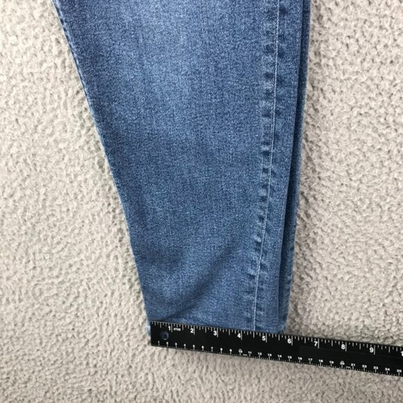 AMERICAN EAGLE Womens Size 00 SHORT Mom Jean Medium Wash Stretch High Rise Jeans - Picture 14 of 16